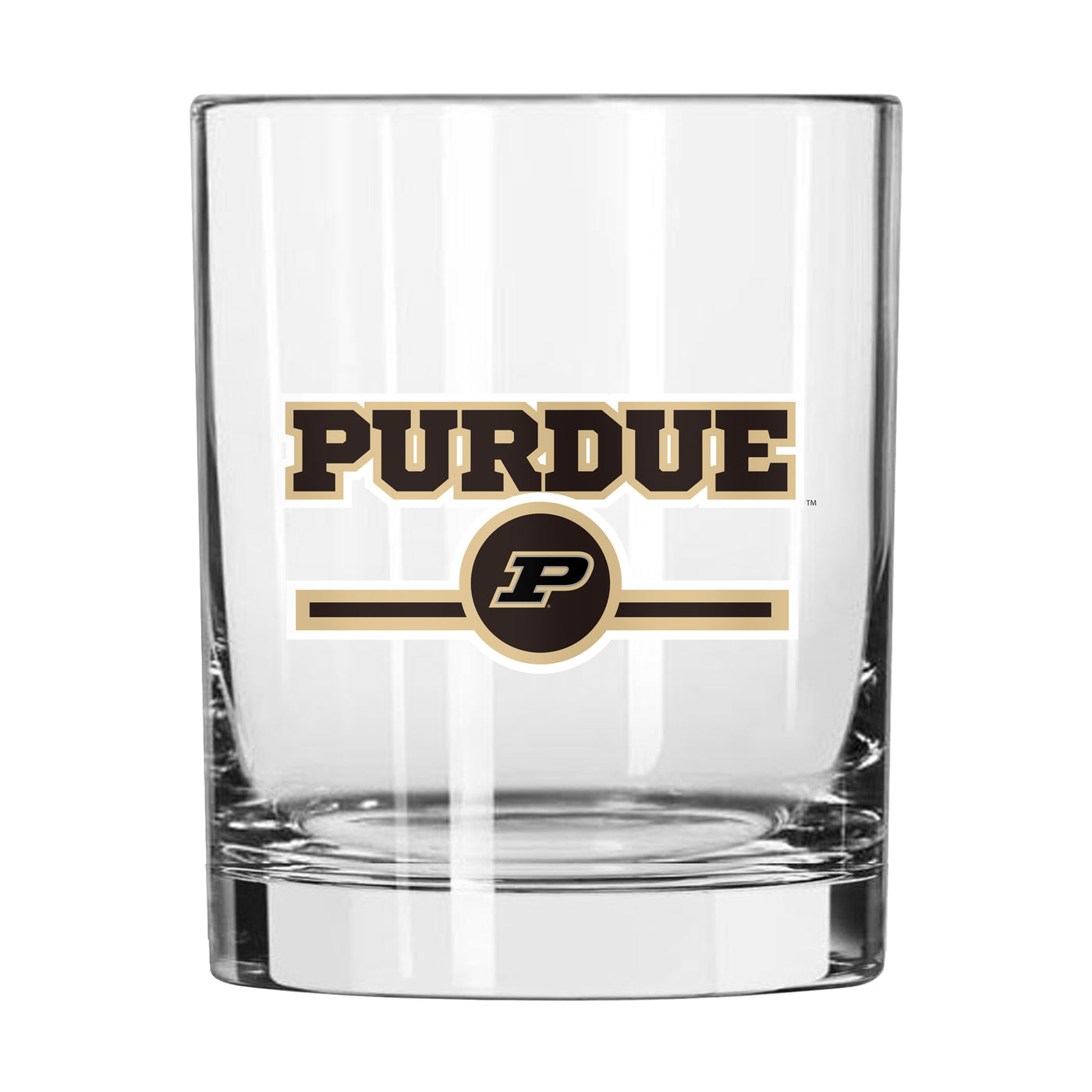 Purdue 14oz Letterman Rocks Glass