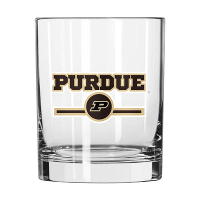 Purdue 14oz Letterman Rocks Glass