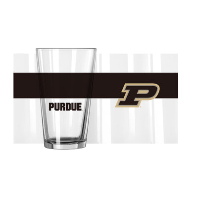 Purdue 16oz Colorblock Pint Glass