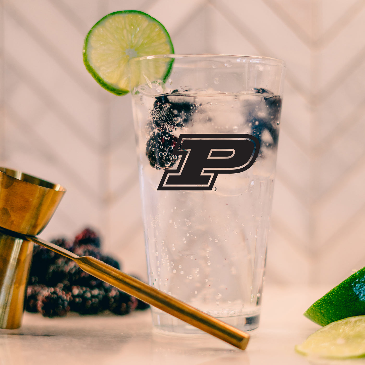 Purdue 16oz Gameday Pint Glass