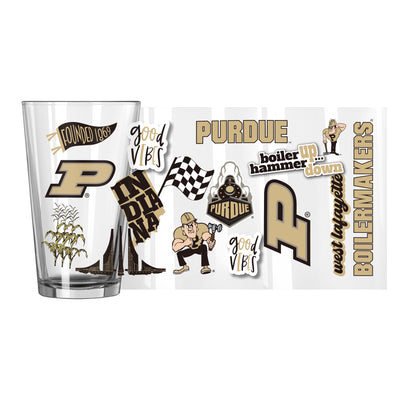 Purdue 16oz Native Pint Glass