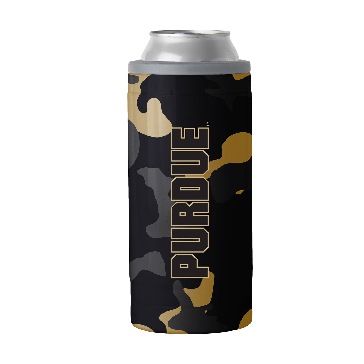 Purdue Camo Swagger 12oz Slim Can Coolie