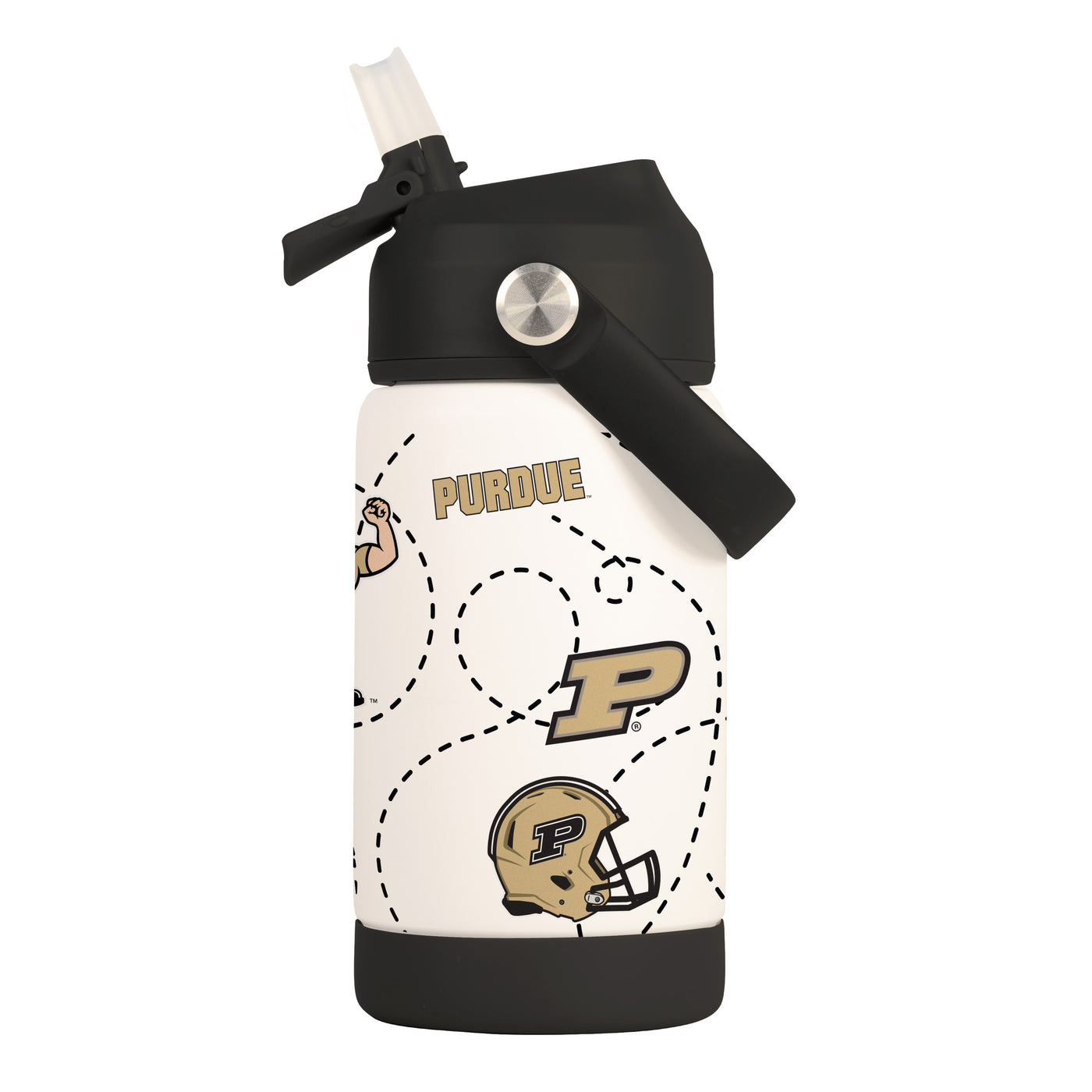 Purdue 12oz Mascot SS Kids Bottle