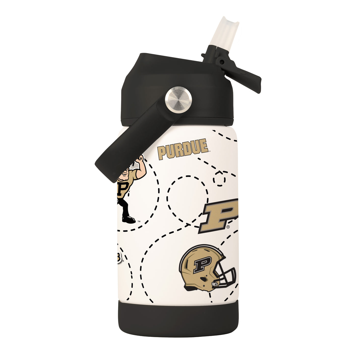 Purdue 12oz Mascot SS Kids Bottle