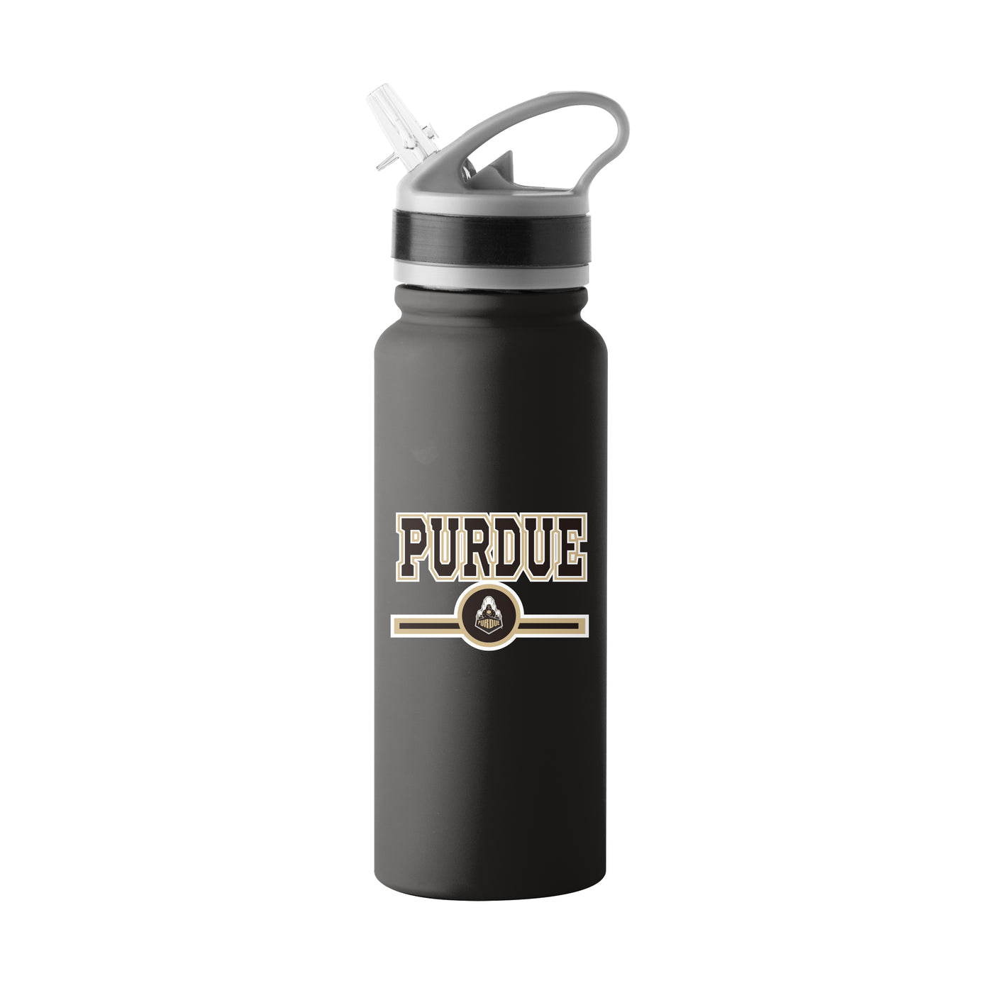 Purdue 25oz Campus Color Letterman Stainless Single Wall Flip Top Bottle