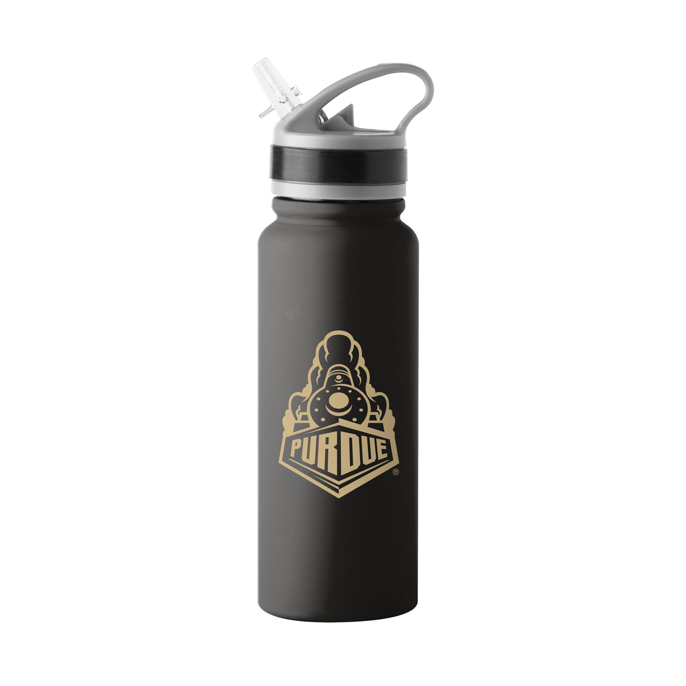 Purdue 25oz Logo SingleWall FlipTop Bottle