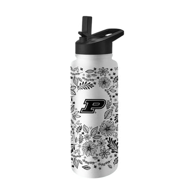 Purdue Quencher Botanical Flip Top Water Bottle