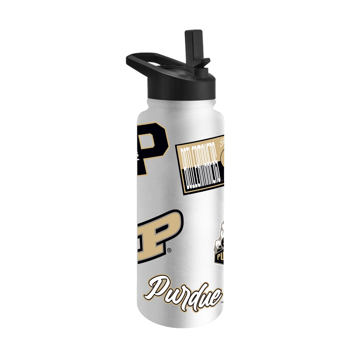 Purdue 34oz White Dreamweave Quencher Bottle