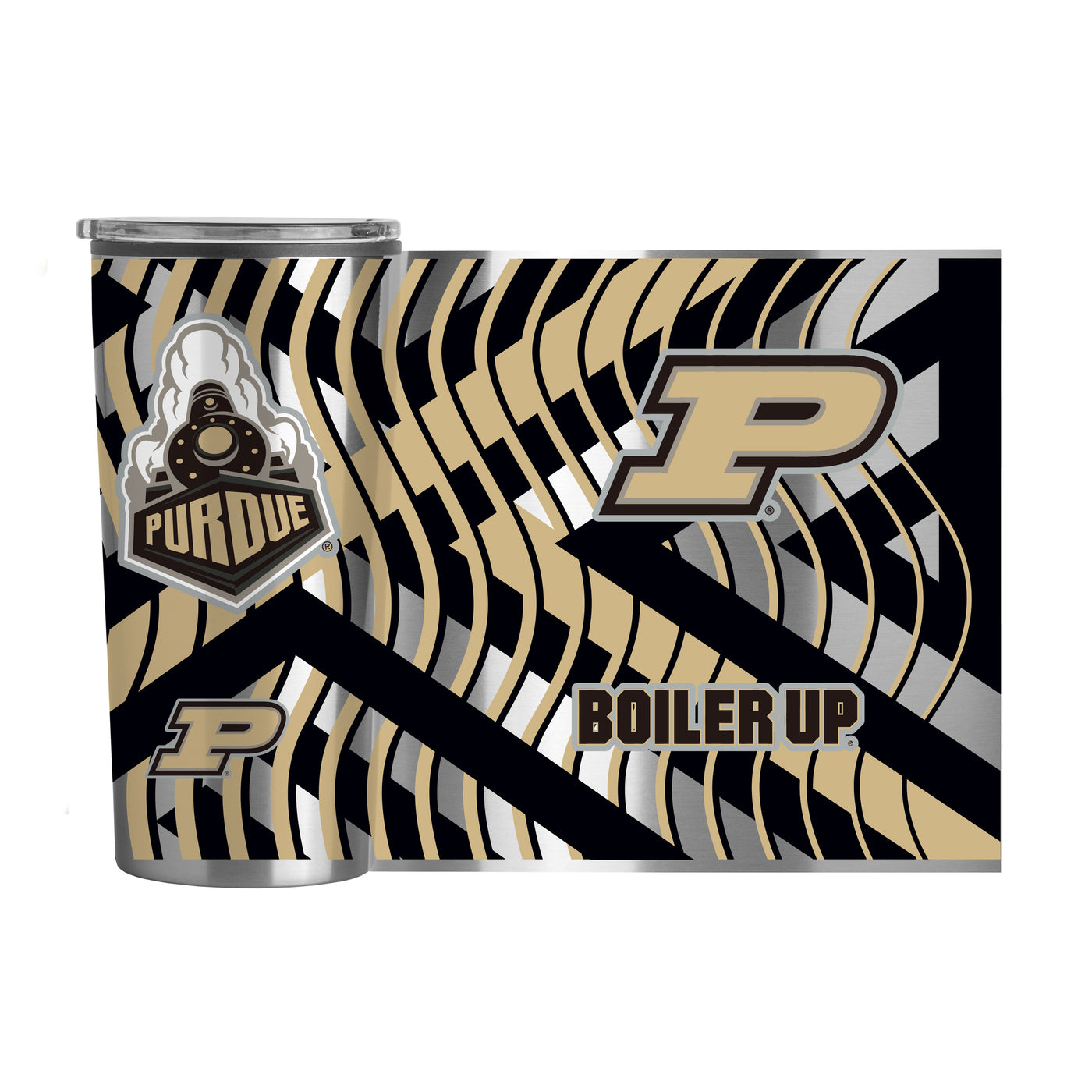 Purdue 20oz Flex Plastic Wall Stainless Tumbler