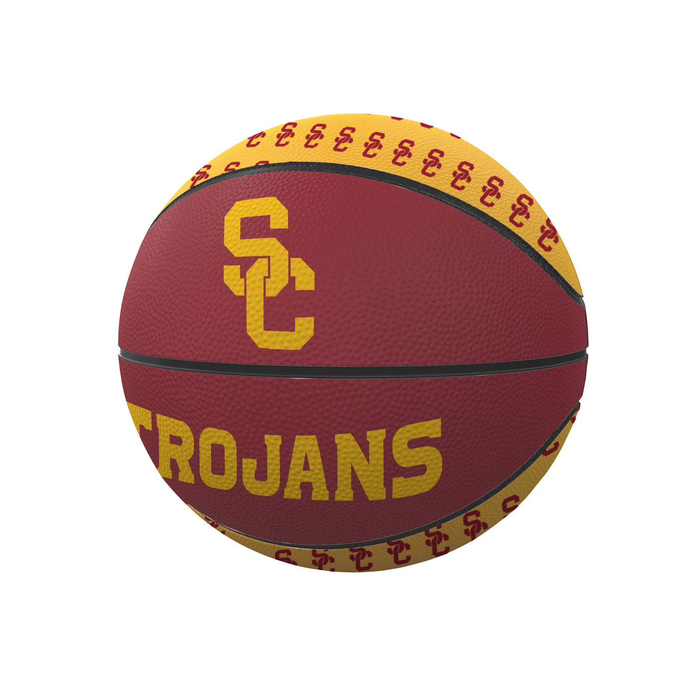 Southern Cal Repeating Logo Mini-Size Rubber Basketball