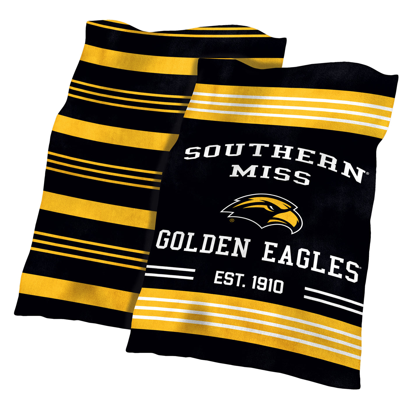 Southern Miss Colorblock Plush Blanket