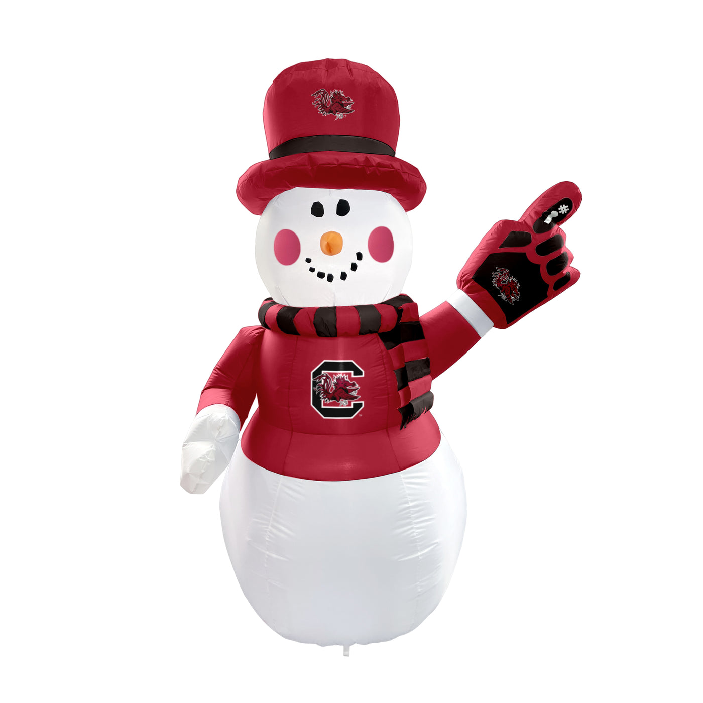South Carolina 7ft Snowman Yard Inflatable