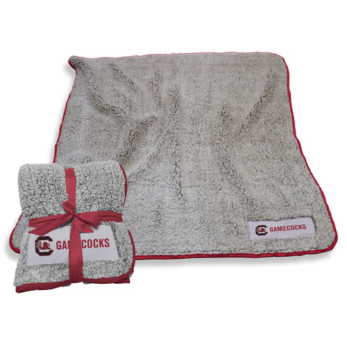 South Carolina Palmetto Moon Frosty Fleece blanket by Logo Brands, soft and cozy with a Palmetto Moon design.