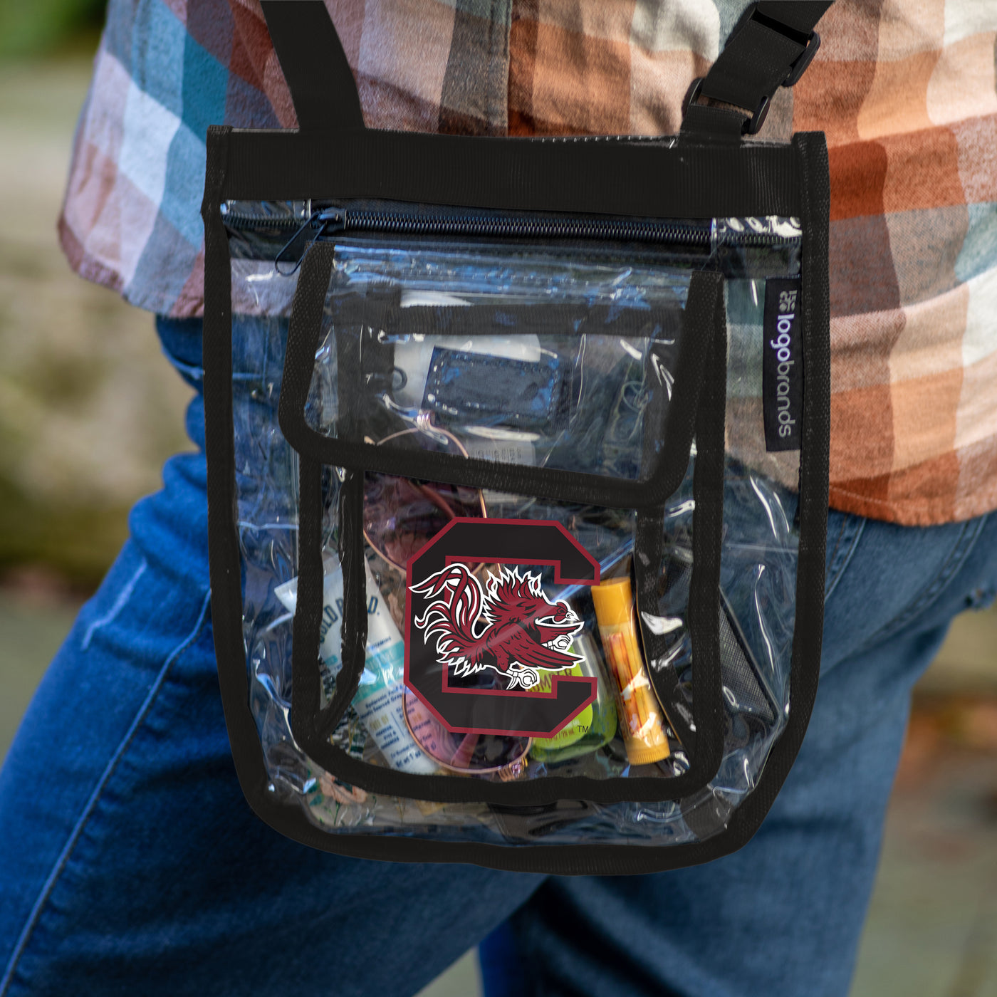South Carolina Gameday Garnet Clear Crossbody