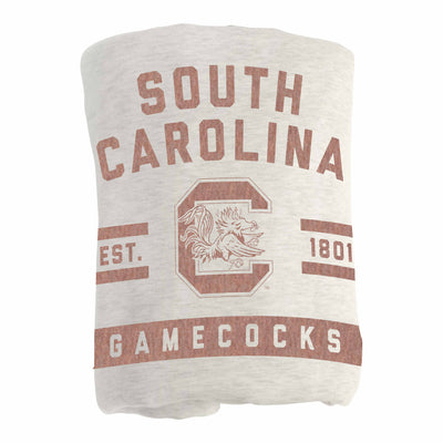 South Carolina Oatmeal Sweatshirt Blanket - Logo Brands