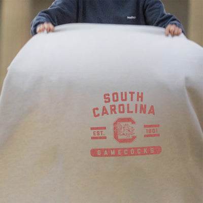South Carolina Oatmeal Sweatshirt Blanket