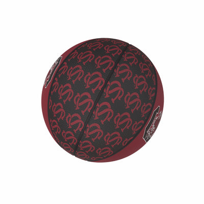 South Carolina Repeating Logo Mini-Size Rubber Basketball - Logo Brands