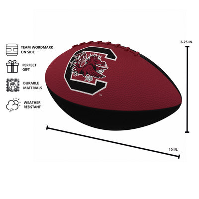 South Carolina Pinwheel Junior Size Rubber Football - Logo Brands