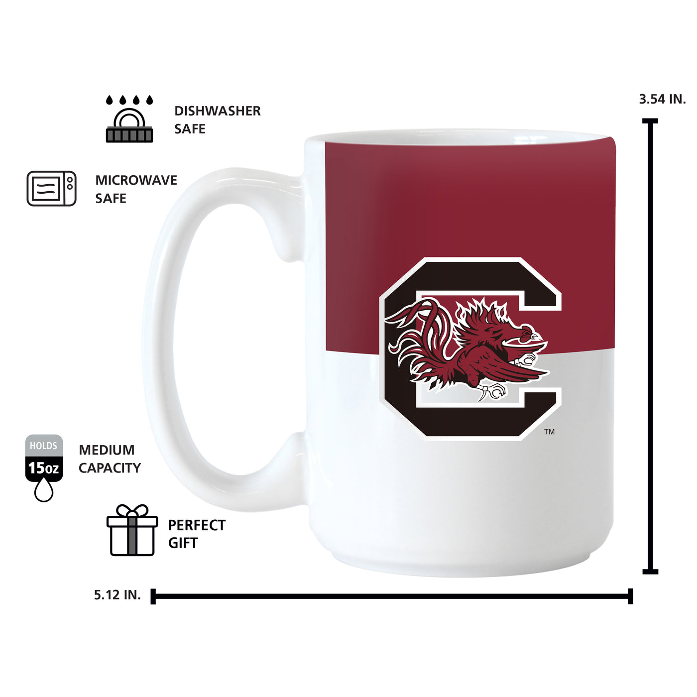 South Carolina 15oz Colorblock Sublimated Mug