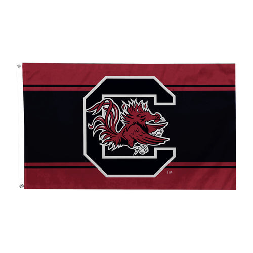 South Carolina home flag, 3' x 5' size, made by Logo Brands, featuring the state flag design on durable fabric.