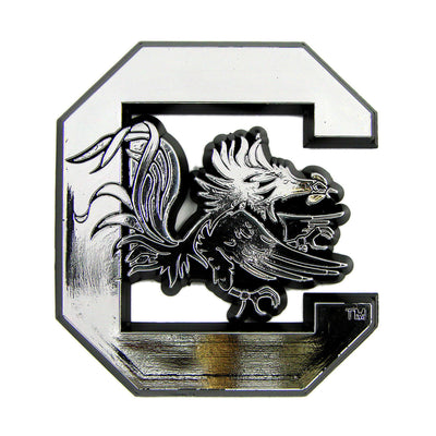 University of South Carolina Plastic Chrome Emblem