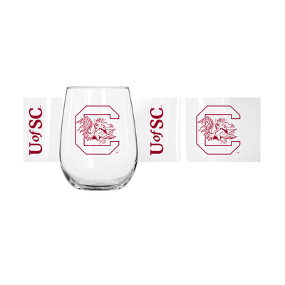 South Carolina 16oz Gameday Curved Beverage Glass