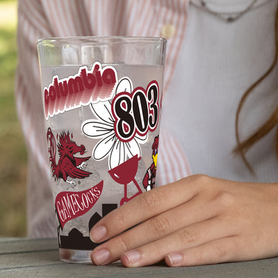 South Carolina 16oz Native Pint Glass