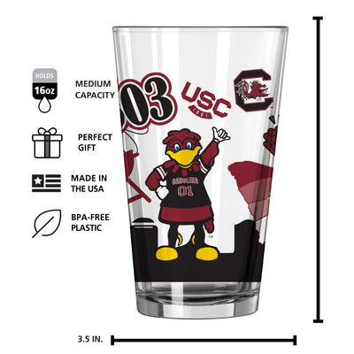 South Carolina 16oz Native Pint Glass