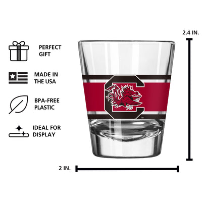 South Carolina 2oz Stripe Shot Glass