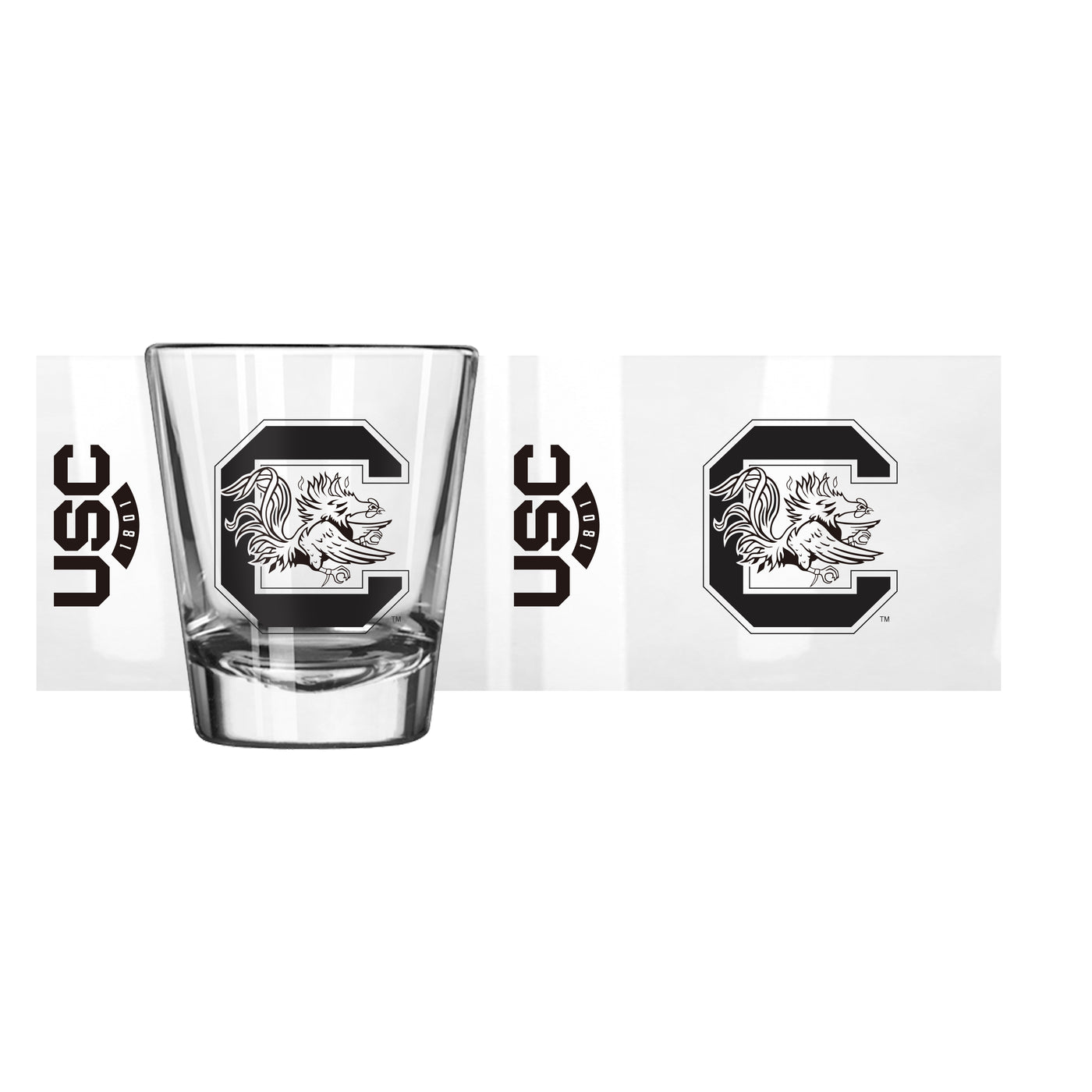 South Carolina Black 2oz Gameday Shot Glass