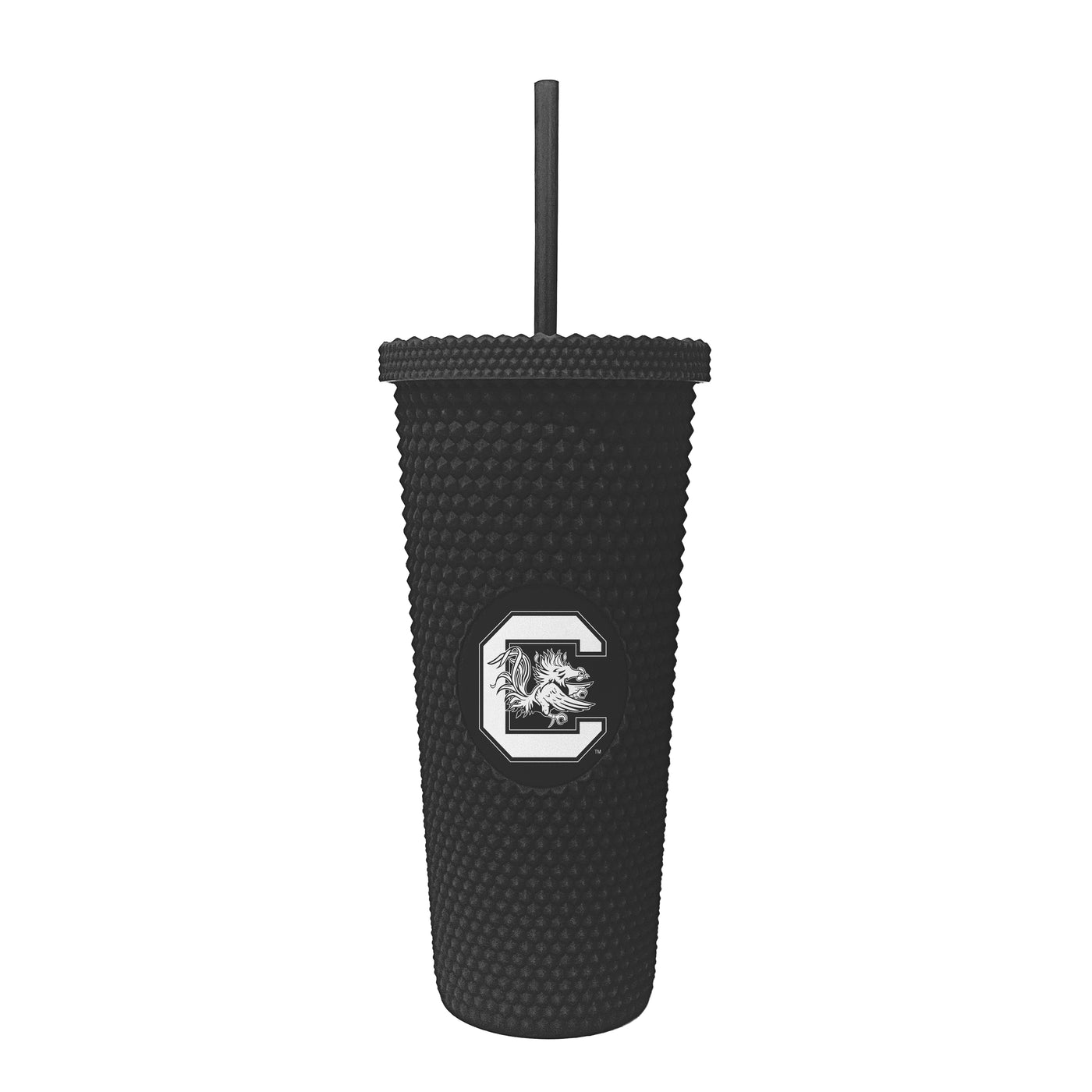 South Carolina Black 24oz Studded Tumbler