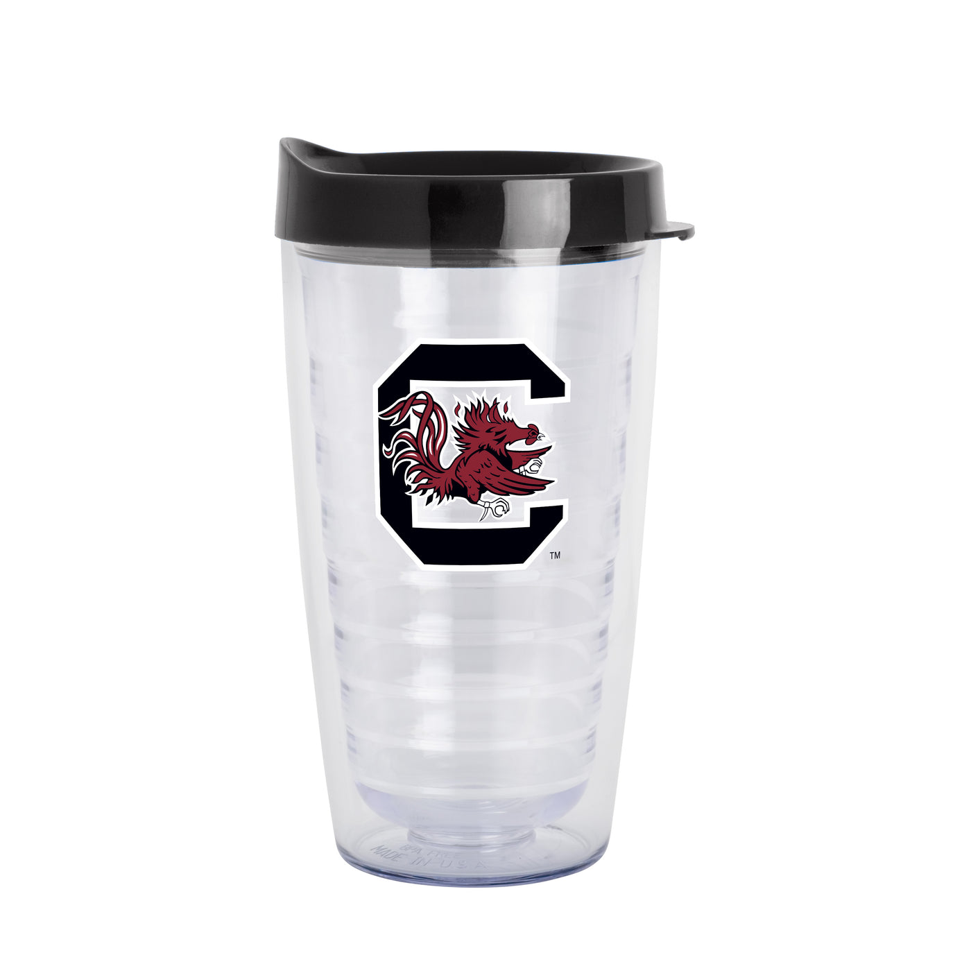 South Carolina 16oz Flipside Dbl Wall Clear Tumbler