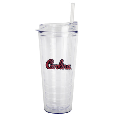 South Carolina 22oz Flipside Dbl Wall Clear Tumbler