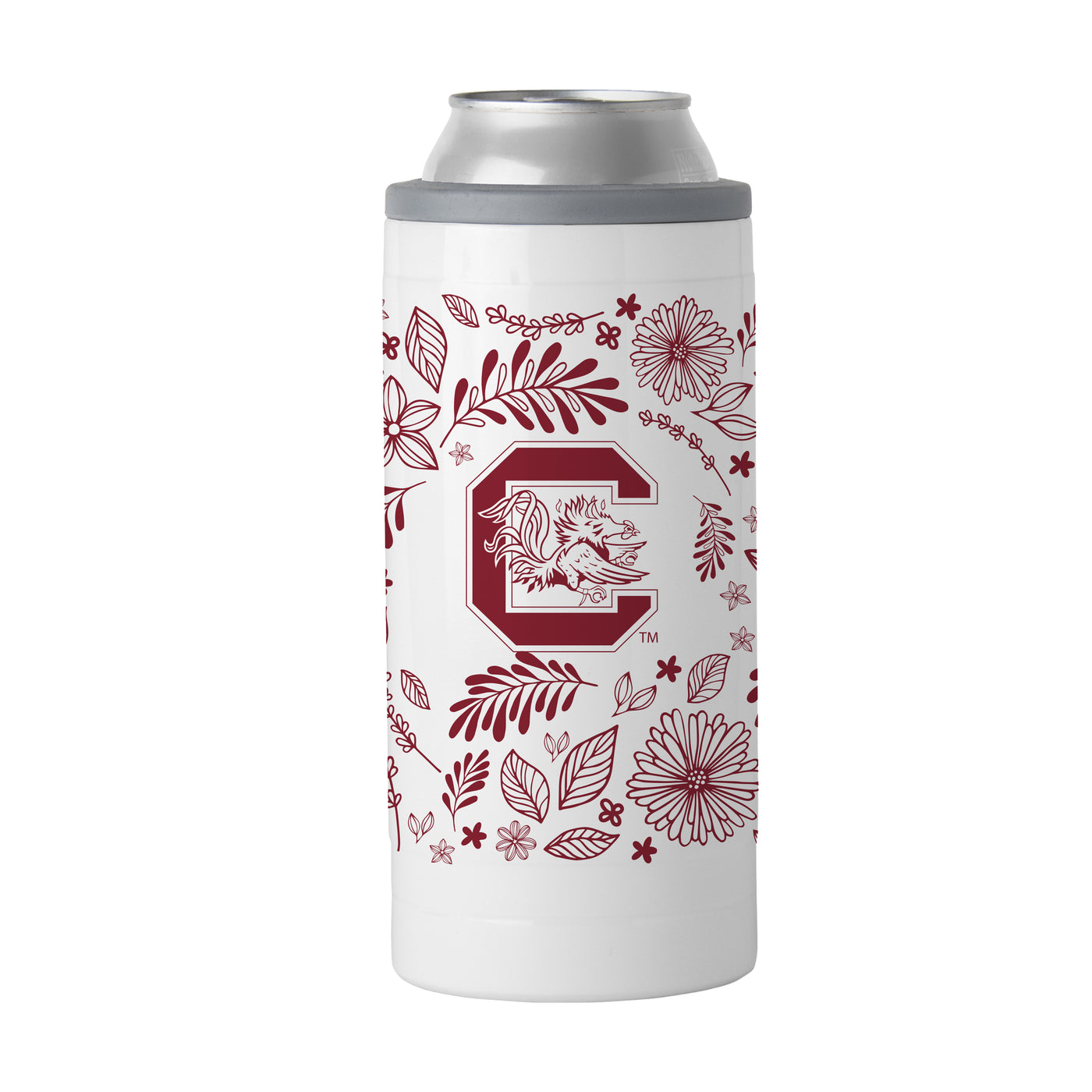 South Carolina 12oz Botanical Slim Can Coolie