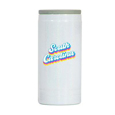 South Carolina 12oz Shadow Iridescent Slim Coolie - Logo Brands