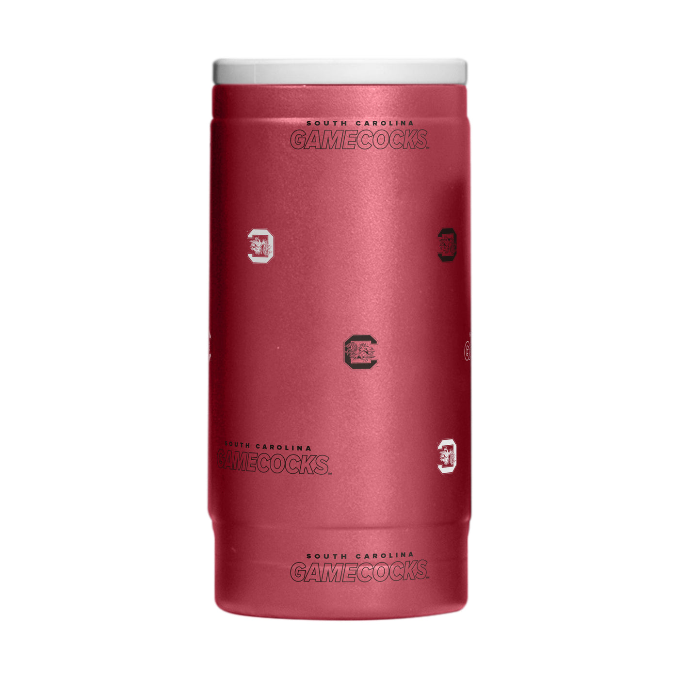 South Carolina 12oz Step And Repeat Powdercoat SlimCan Coolie