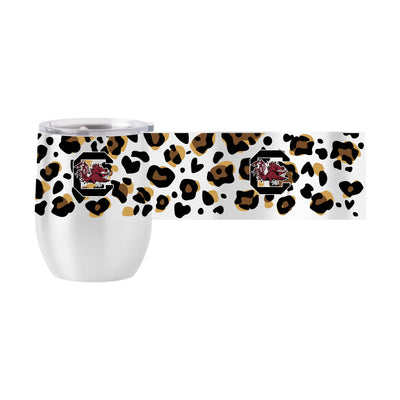 South Carolina 16oz Neutral Leopard Stainless Curved Beverage