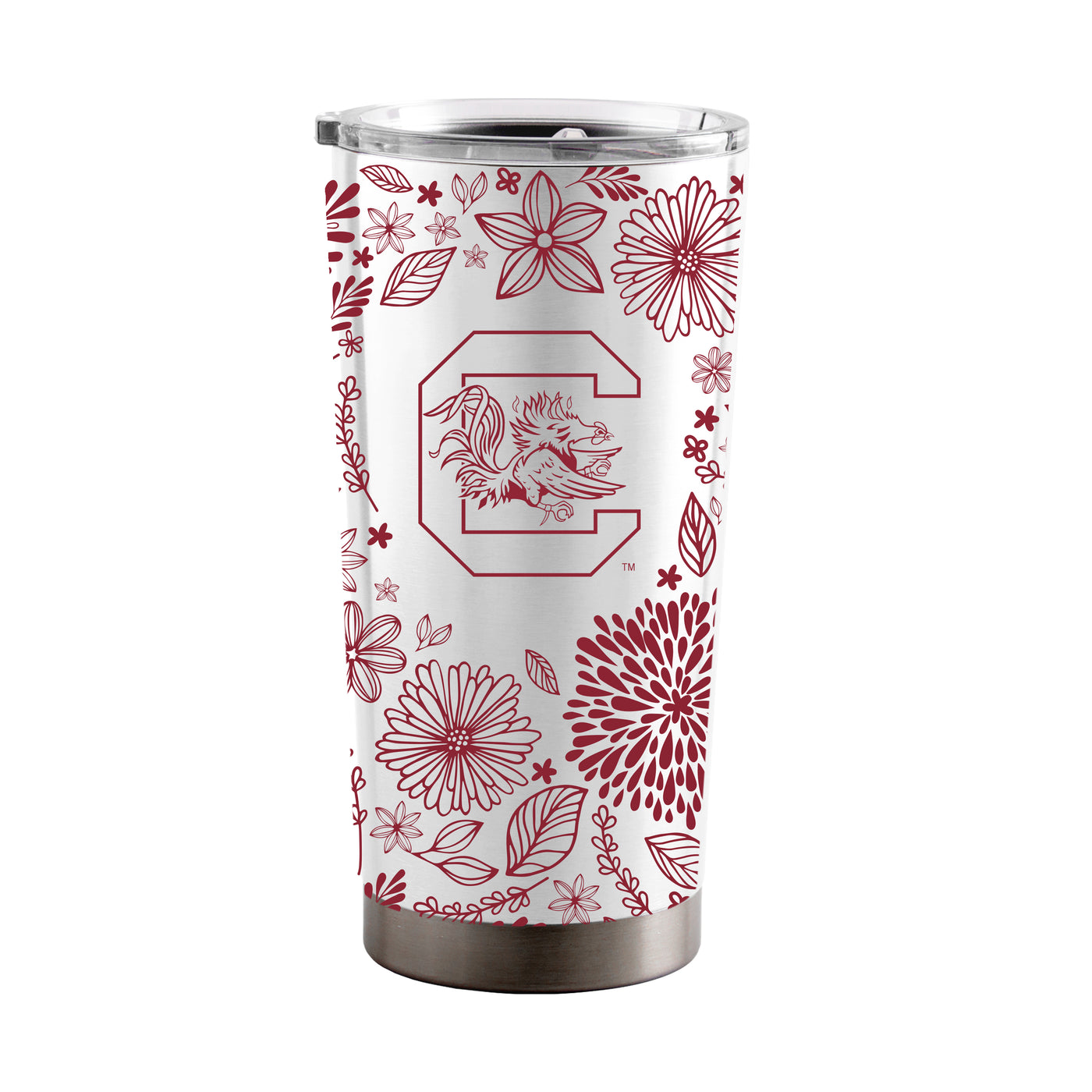 South Carolina 20oz Botanical Stainless Steel Tumbler