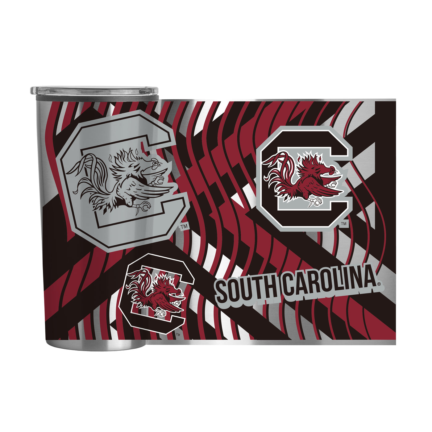 South Carolina Flex 20oz Plastic Wall Stainless Tumbler