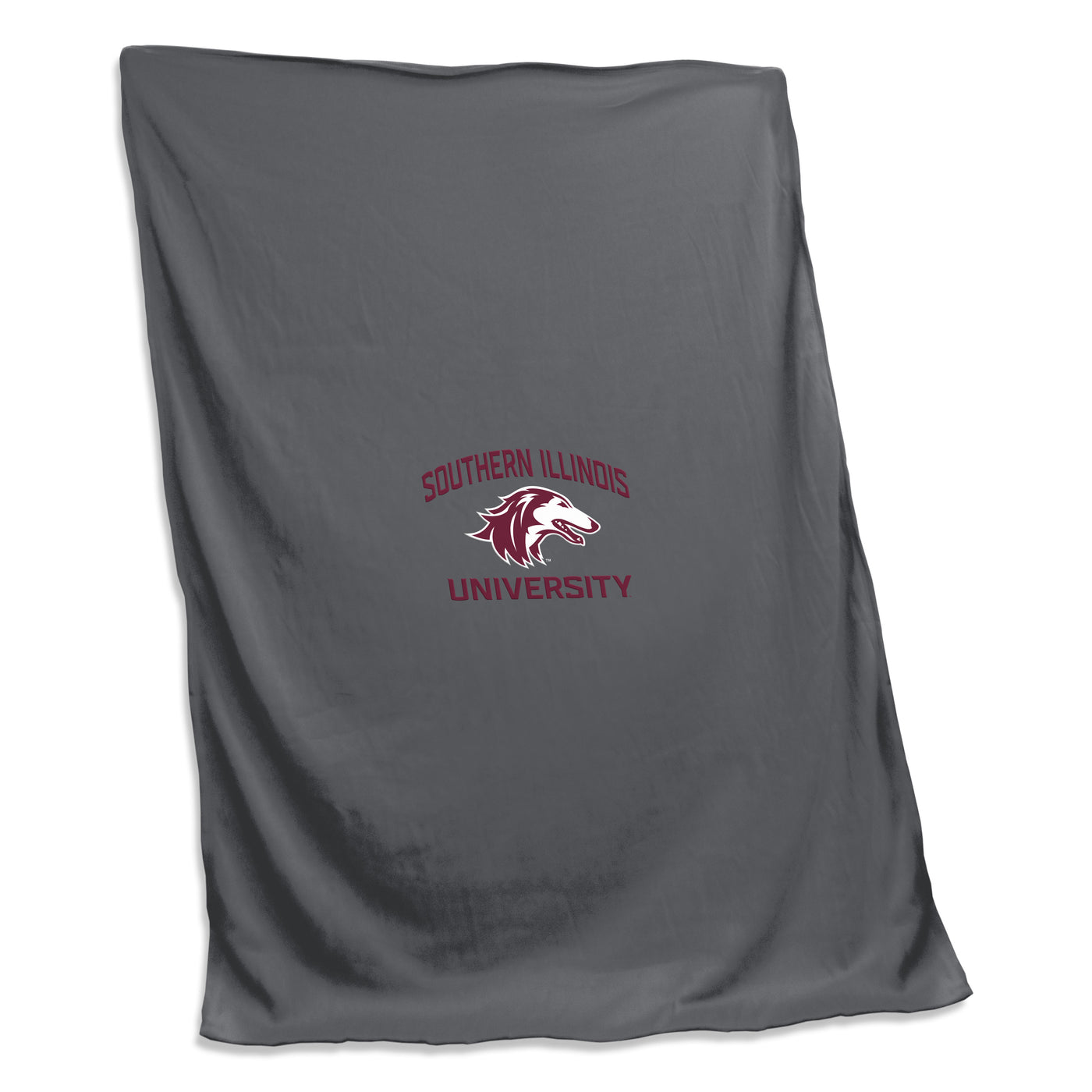 Souther Illinois Charcoal Screened Sweatshirt Blanket