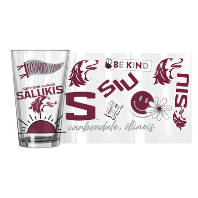 Souther Illinois 16oz Native Pint Glass