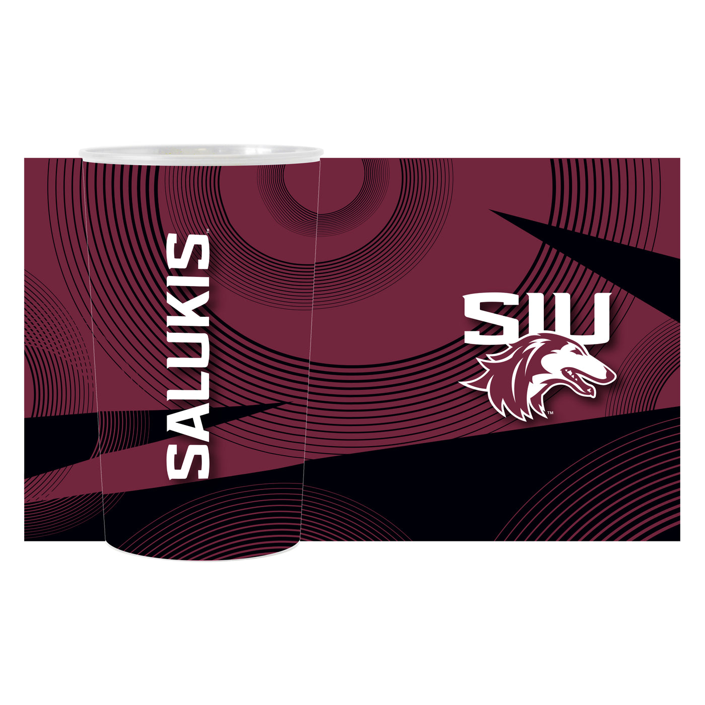 Southern Illinois Geometric Hardwall Cup 4 Pack