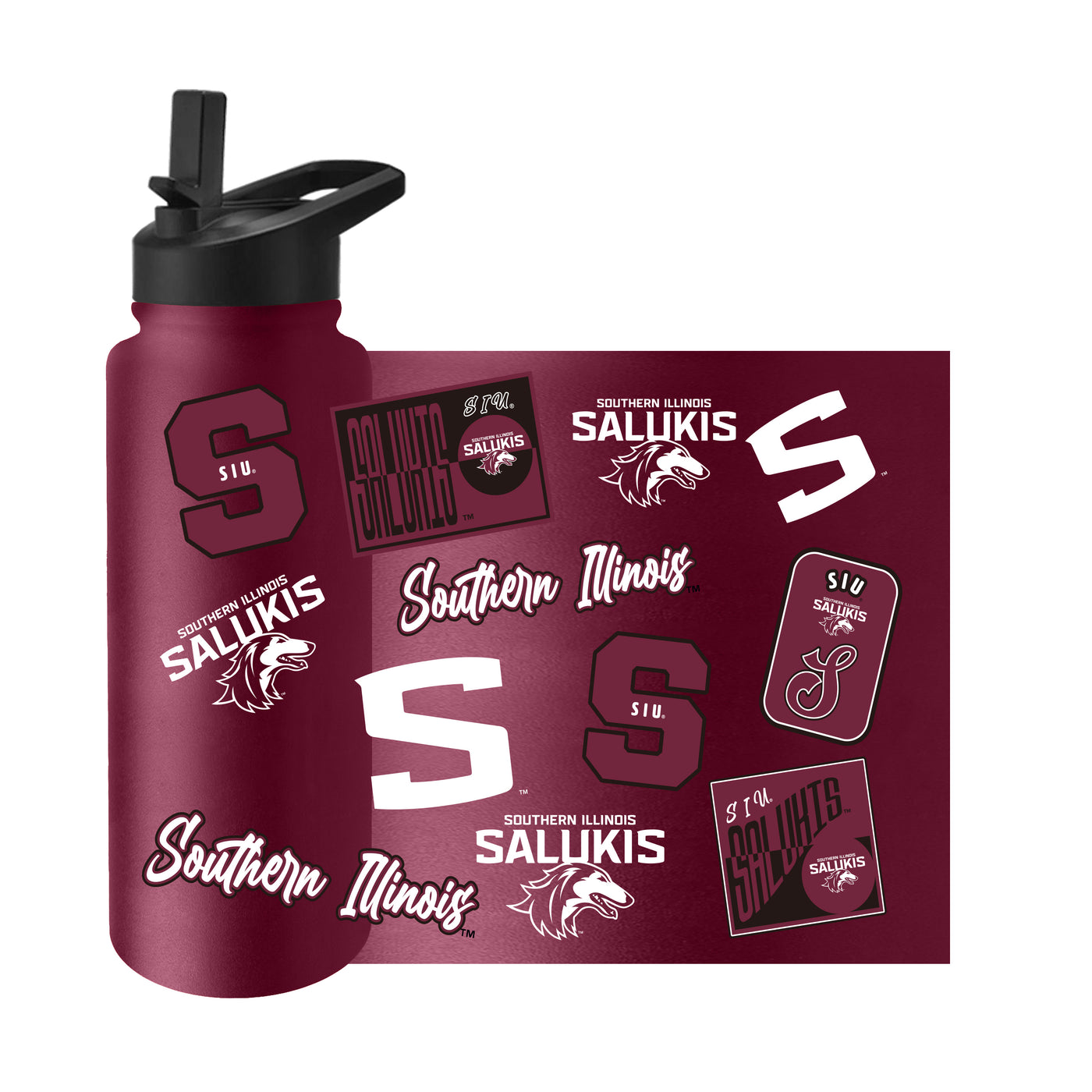 Souther Illinois 34oz Dreamweave Quencher Bottle