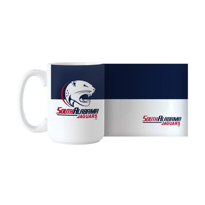 South Alabama 15oz Colorblock Sublimated Mug