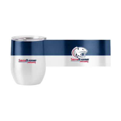 South Alabama 16oz Colorblock Stainless Curved Beverage