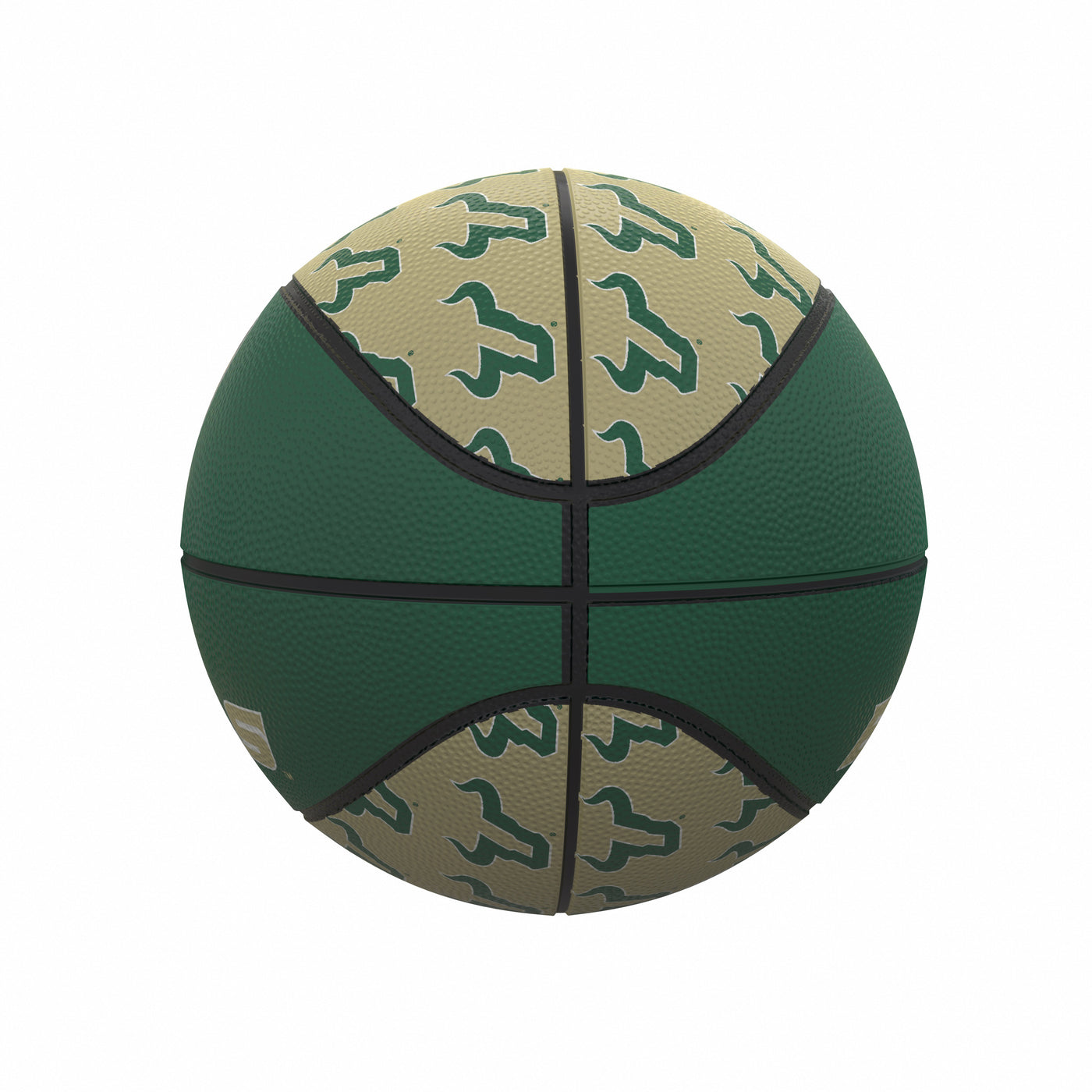 South Florida Repeating Logo Mini-Size Rubber Basketball