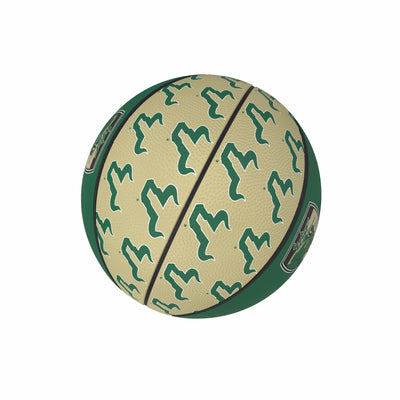 South Florida Repeating Logo Mini-Size Rubber Basketball