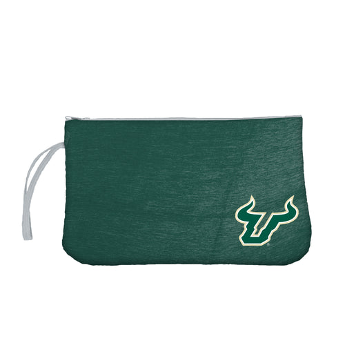 South Florida Crosshatch Wristlet bag by Logo Brands, featuring a stylish crosshatch pattern and compact design for easy carrying.