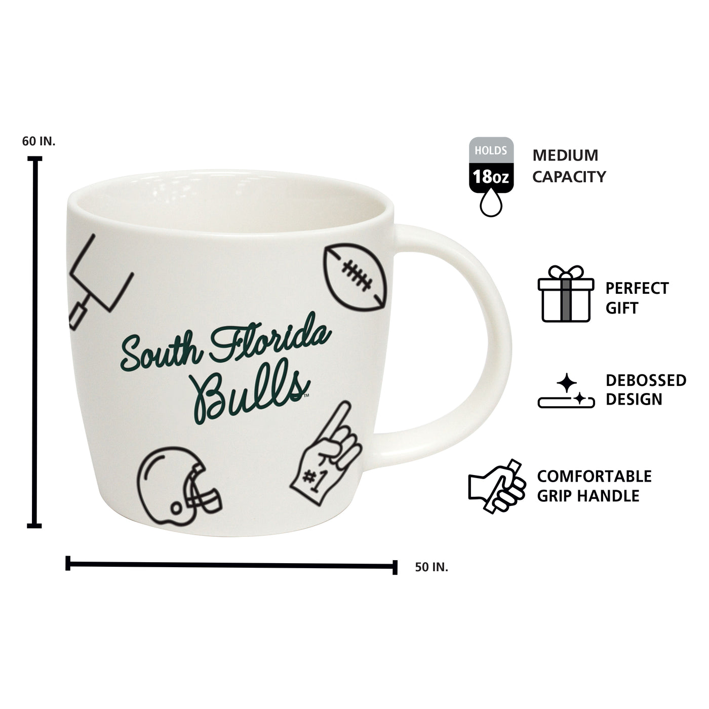 South Florida 18oz Playmaker Mug