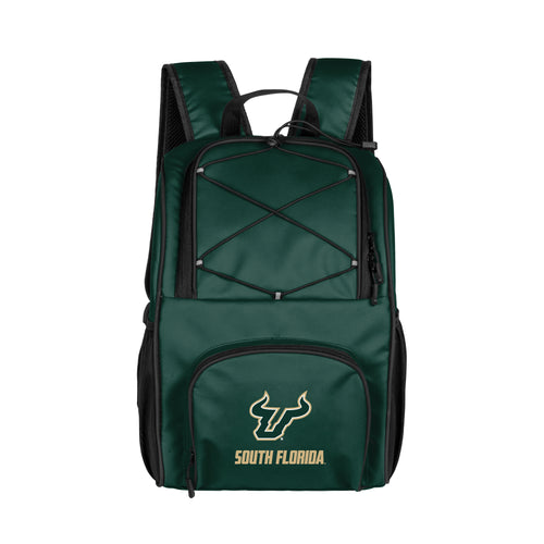 South Florida 24 Can Flex Backpack Cooler by Logo Brands, showing the lightweight insulated cooler with adjustable straps and multiple compartments.